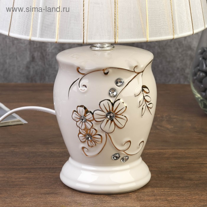 Лампа настольная 7555096TL/1 E14 40Вт белый 19,5х19,5х28,5 см RISALUX