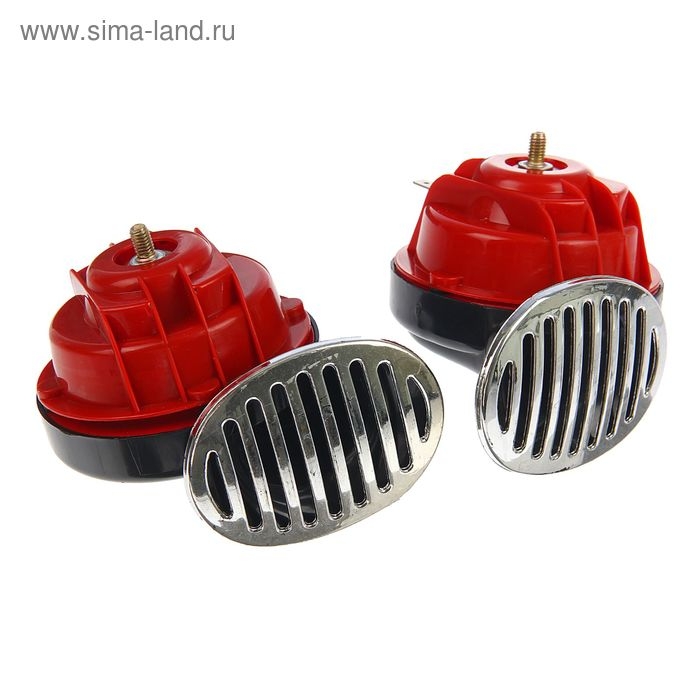 Сигнал автомобильный AVS 2004, 12 В, 410/510 Гц, 115 Дб, d=90 мм, набор 2 шт Сигнал автомобильный AVS 2004, 12 В, 410/510 Гц, 115 Дб, d=90 мм, набор 2 шт