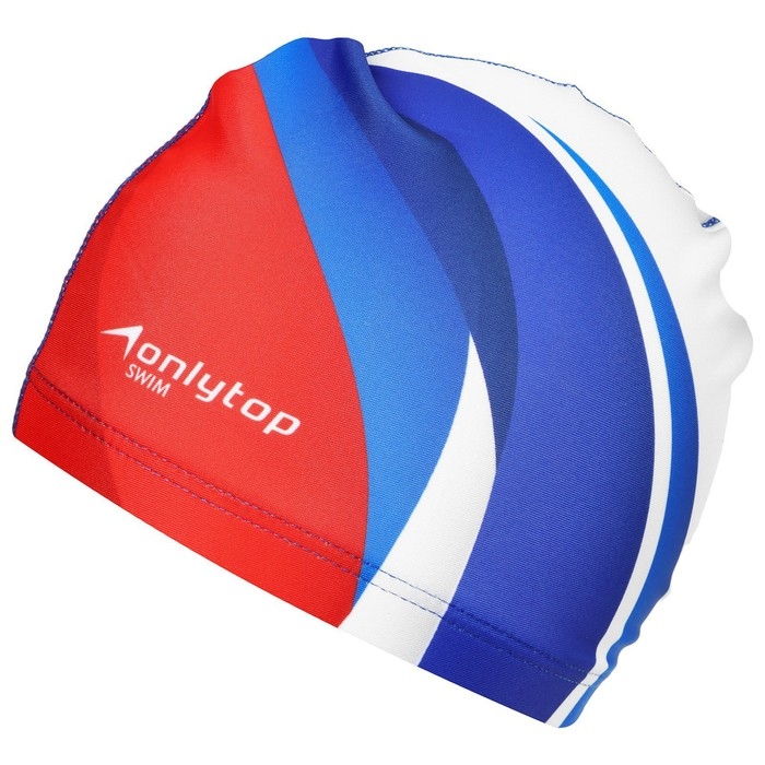 Шапочка для плавания взрослая ONLYTOP, тканевая, обхват 54-60 см Шапочка для плавания взрослая ONLYTOP, тканевая, обхват 54-60 см
