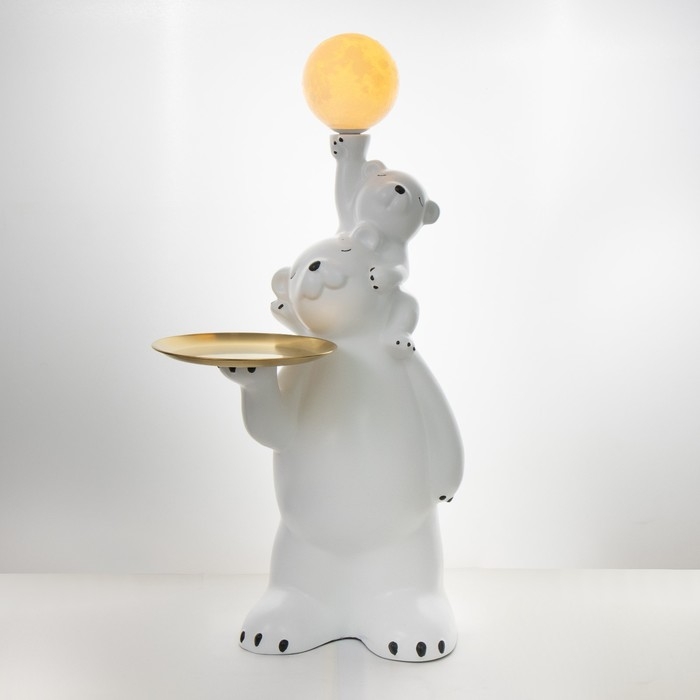 Торшер  Торшер "Умка и мама" LED USB белый 32х32х88см