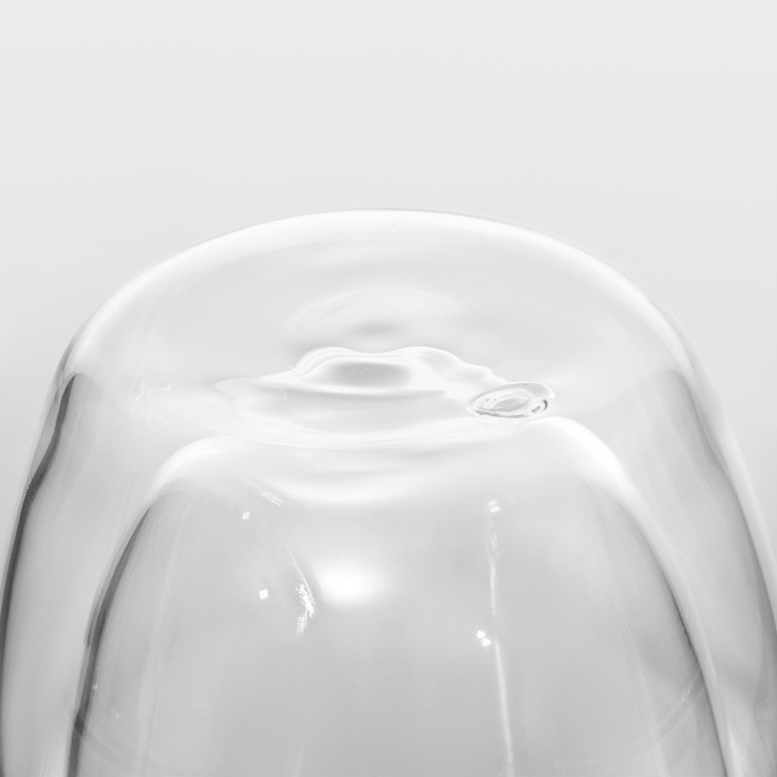 Стакан стеклянный с двойными стенками «Поль. Дуо волнистый», 200 мл Стакан стеклянный с двойными стенками «Поль. Дуо волнистый», 200 мл