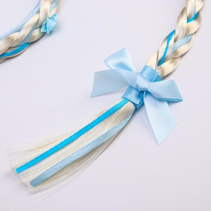 Ободок для волос с косой, голубой Ободок для волос с косой, голубой "Эльза", Холодное сердце