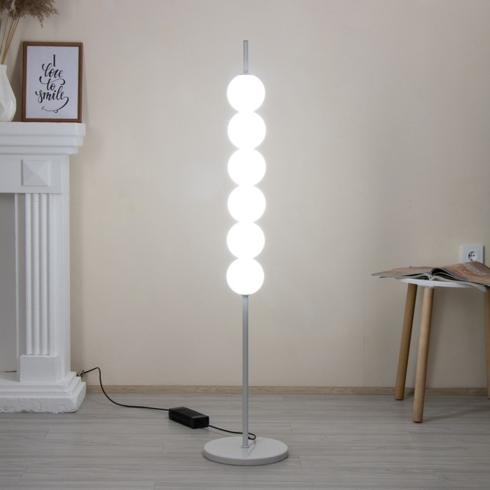 Торшер  Торшер "Тапиока" 6хLED 20Вт 4000К белый 28х28х140см