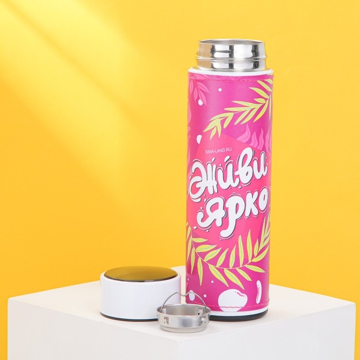 Термос с индикатором температуры «Живи ярко», 500 мл, сохраняет тепло 8-10 ч Термос с индикатором температуры «Живи ярко», 500 мл, сохраняет тепло 8-10 ч