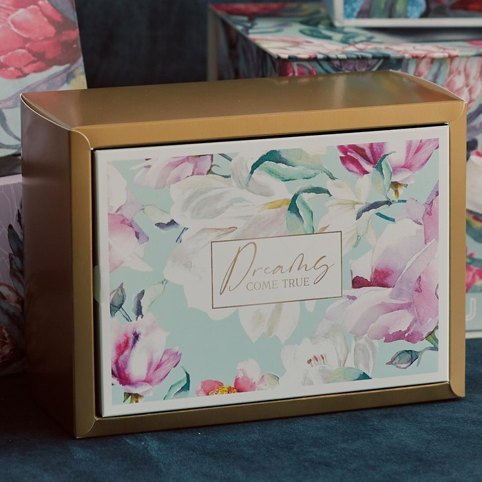 Коробка подарочная складная, упаковка, «Цветочная», 20 х 15 х 10 см Коробка подарочная складная, упаковка, «Цветочная», 20 х 15 х 10 см