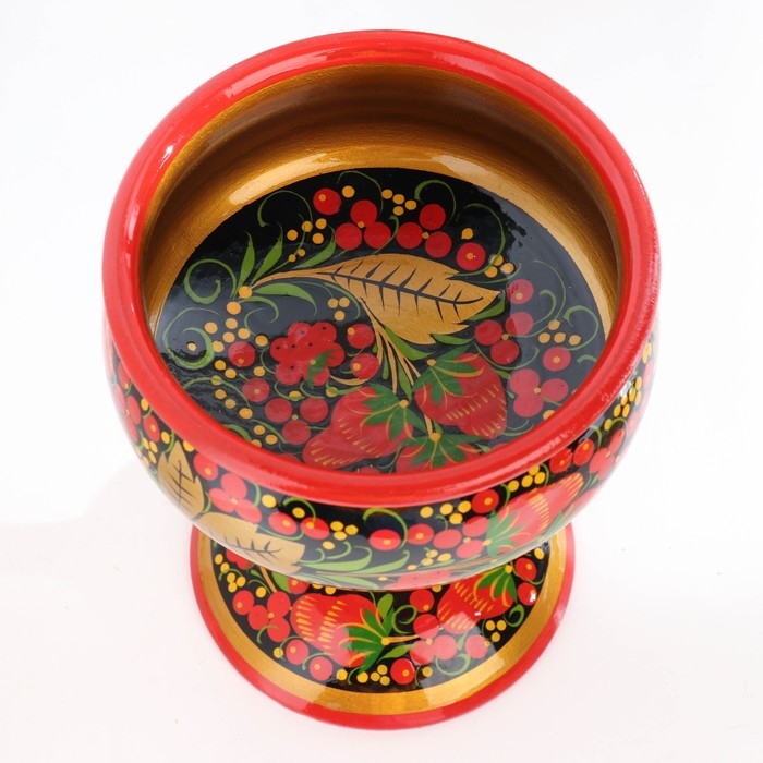 Фруктовница на ножке «Хохлома» Фруктовница на ножке «Хохлома»