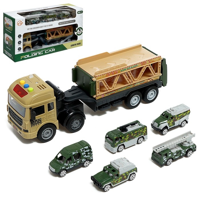 Грузовик инерционный &laquo;Армия&raquo;, трансформируется, свет, звук