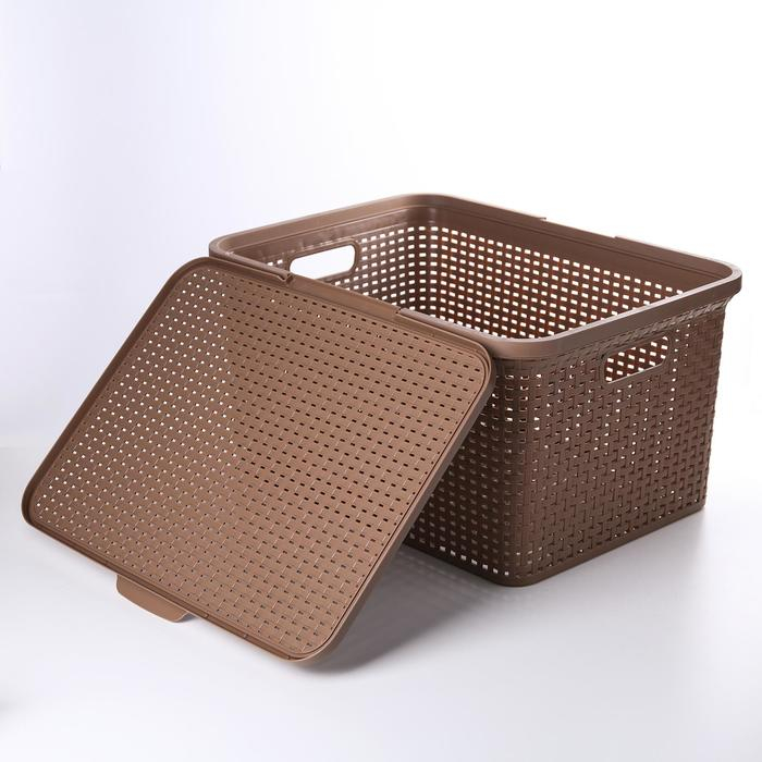 Корзина для хранения «Артлайн», 30 л, 46×34×25 см, цвет МИКС Корзина для хранения «Артлайн», 30 л, 46×34×25 см, цвет МИКС