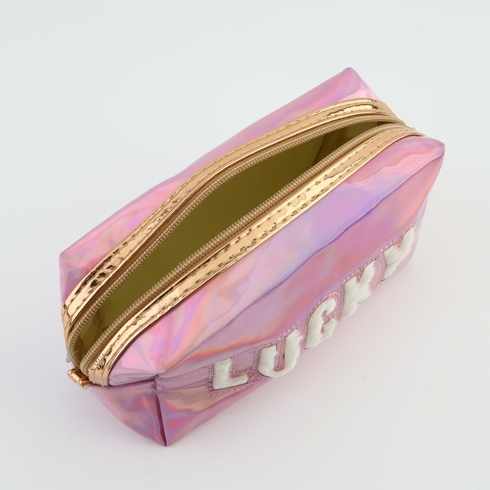 Пенал школьный «1 сентября: Lucky», иск. кожа, 18 х 10 х 7 см, розовый цвет Пенал школьный «1 сентября: Lucky», иск. кожа, 18 х 10 х 7 см, розовый цвет