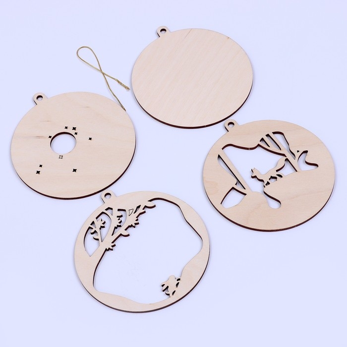 Заготовки для творчества. Деревянная ёлочная подвеска «Новый год! Лисёнок» Заготовки для творчества. Деревянная ёлочная подвеска «Новый год! Лисёнок»