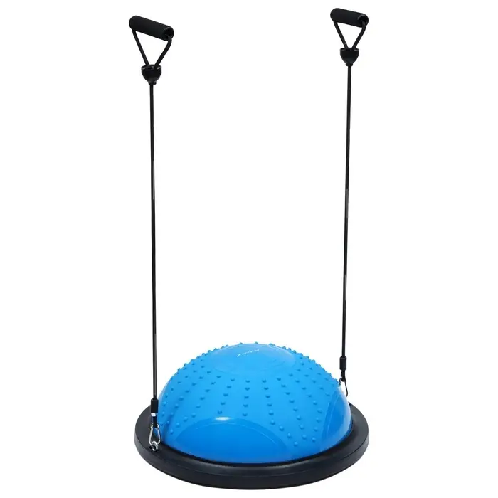 Полусфера BOSU гимнастическая ONLYTOP, массажная, с насосом, 46&times;20 см, синяя