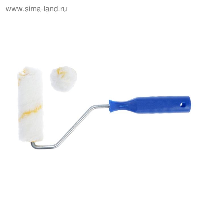 Мини-валик ТУНДРА, полиамид, 100 мм, рукоятка d=6 мм, D=15 мм, ворс 11 мм Мини-валик ТУНДРА, полиамид, 100 мм, рукоятка d=6 мм, D=15 мм, ворс 11 мм