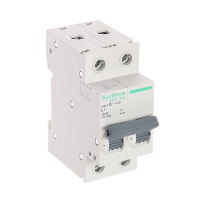 Автоматический выключатель SE City9 Set, С, 6 А, 2P, 4.5 kA, 230 В Автоматический выключатель SE City9 Set, С, 6 А, 2P, 4.5 kA, 230 В