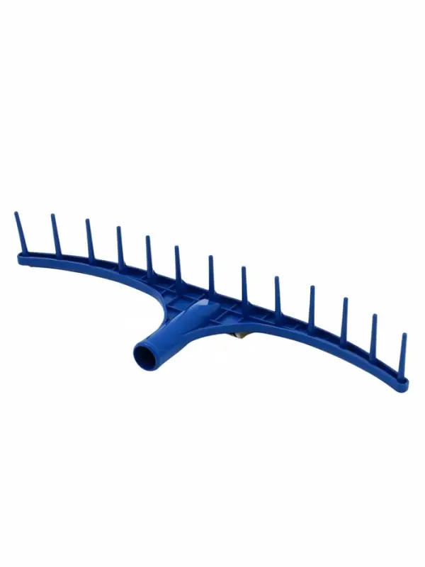 Грабли прямые, прямой зуб, 13 зубцов, пластик, тулейка 32 мм, без черенка