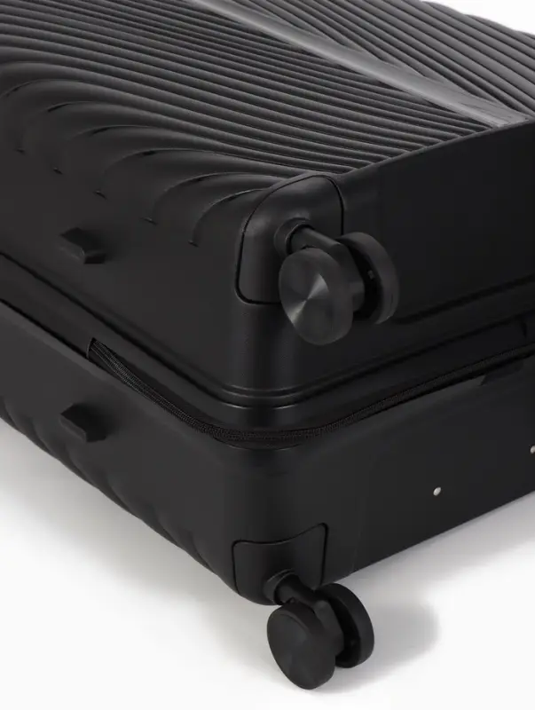 Чемодан на колёсах, 28", кодовый замок, 47&times;28&times;75 см, чёрный