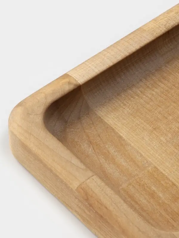 Менажница Доляна, 18&times;10 см, 1 секция, дерево берёза, пропитана маслом