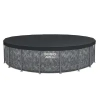 Бассейн каркасный Steel Pro Max, 549&times;132 см, фильтр-насос, лестница, тент, круглый, 561KC Bestway