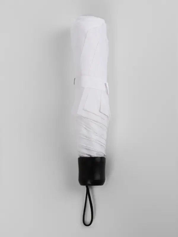 Зонт механический &laquo;Однотонный&raquo;, 3 сложения, 8 спиц, R=48/55 см, d=96 см, белый