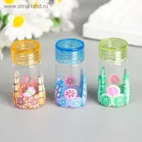 Баночка для скрапбукинга стекло "Цветочная" МИКС 5х2,2х2,2 см Баночка для скрапбукинга стекло "Цветочная" МИКС 5х2,2х2,2 см