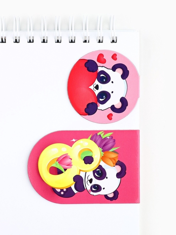 Магнитные закладки 2 шт Магнитные закладки 2 шт "С 8 марта"