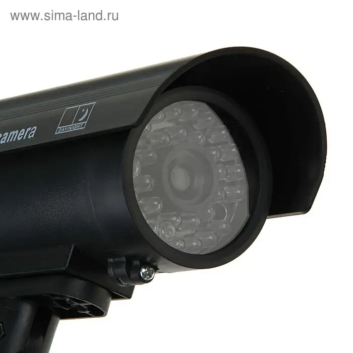 Муляж уличной видеокамеры Luazon VM-5, с индикатором, 2xАА (не в комплекте), чёрный
