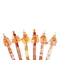 Ручка-прикол Calligrata &laquo;Капибара&raquo;, синий стержень, гелевая, МИКС