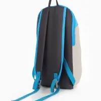 Рюкзак спортивный TEXTURA, на молнии, с карманом, размер 20&times;11&times;39 см, бежевый/голубой