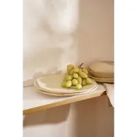 Тарелки SL Home &laquo;Волны Сардинии&raquo;, d=21.5 см, фарфор, набор 2 шт., бежевые