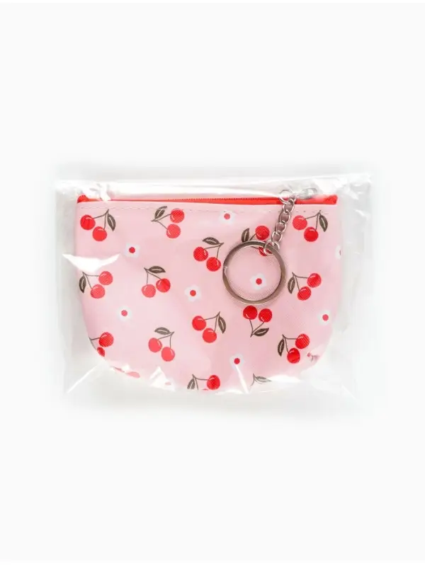 Кошелёк маленький &laquo;Вишня&raquo;, монетница на молнии, 10.5&times;2.5&times;8 см, МИКС