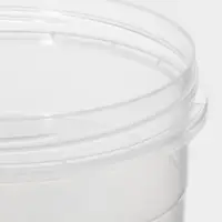 Банка для хранения продуктов, 1.3 л, пластик, прозрачная, крышка МИКС