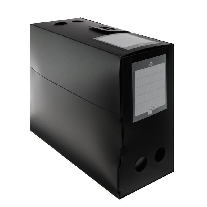 Папка-короб архивная А4, корешок 120 мм, пластик, Calligrata, вырубная застежка, чёрная, до 1100 листов Папка-короб архивная А4, корешок 120 мм, пластик, Calligrata, вырубная застежка, чёрная, до 1100 листов