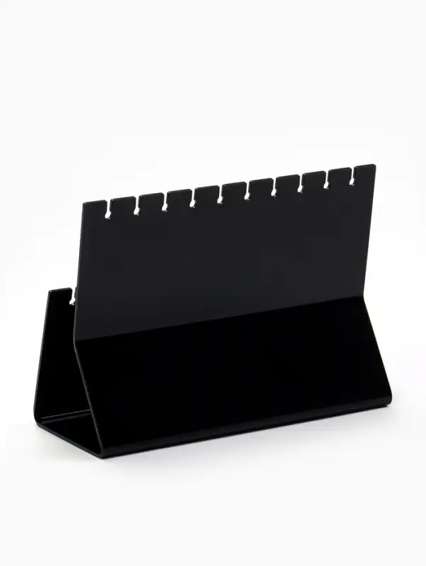 Подставка под серёжки на 10 пар, 2 ряда, 15.5×6.5×11 см, 5, 2 мм, чёрная Подставка под серёжки на 10 пар, 2 ряда, 15.5×6.5×11 см, 5, 2 мм, чёрная