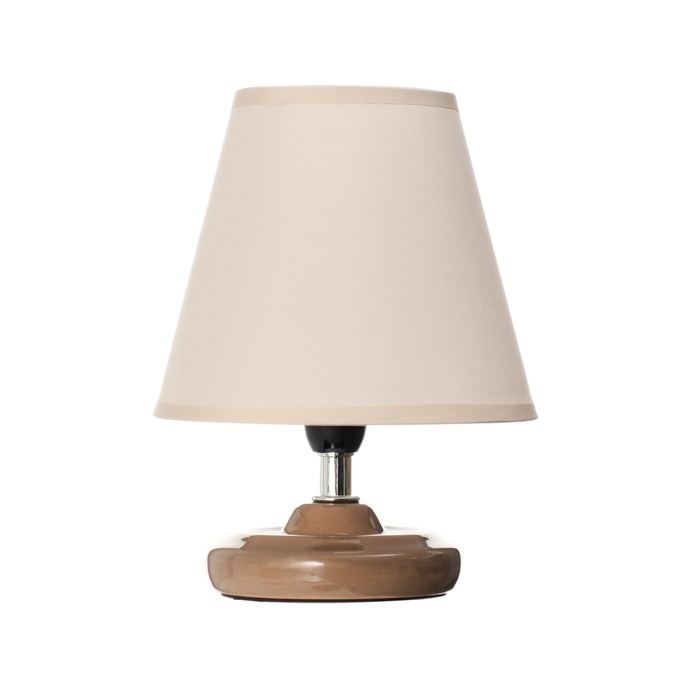 Лампа настольная Лампа настольная "Мини" 1х40Вт Е14 бежевый 15х15х20см МОДЕЛЬ: 3133993