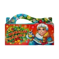 Подарочная новогодняя коробка «Снегурочка»23×10×10 см