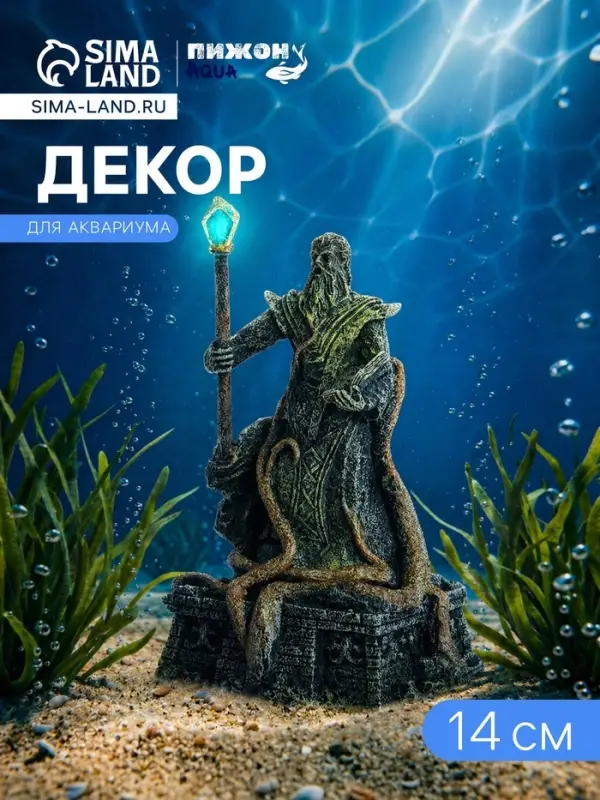 Декор для аквариума &laquo;Царь&raquo;, 14 см