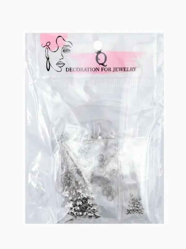 Набор для создания украшений &laquo;Минимум&raquo;: колечки, кримпы, цепочки, цвет серебро