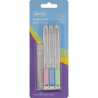 Набор ножей Attache 3 мет. ножа 9 мм, 10 запас. лезвия