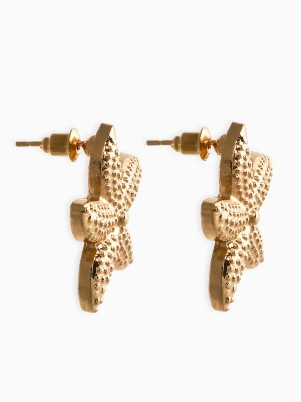 Серьги металл &laquo;Морская звезда&raquo;, цвет золото