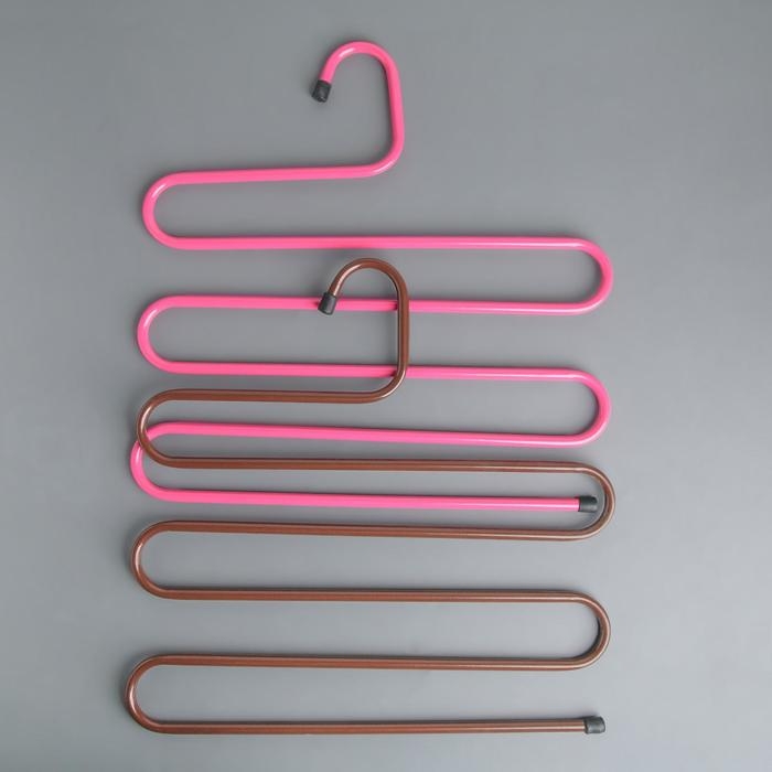 Вешалка для брюк и юбок «Змейка», 29,5×35 см, цвет МИКС Вешалка для брюк и юбок «Змейка», 29,5×35 см, цвет МИКС