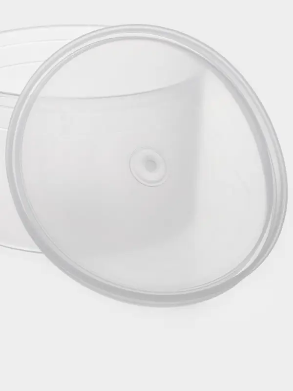 Контейнер пищевой ПластоС, 600 мл, с герметичной крышкой, d=13 см, h=8 см, пластик, прозрачный Контейнер пищевой ПластоС, 600 мл, с герметичной крышкой, d=13 см, h=8 см, пластик, прозрачный