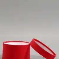 Подарочная коробка красная, завальцованная с окном, 16 х 11 см