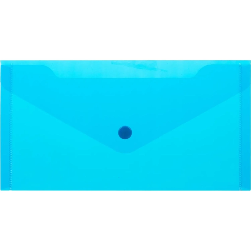 Папка-конверт на кнопке С6 224x119мм, 180мкм, Attache ассорти, 10шт.уп