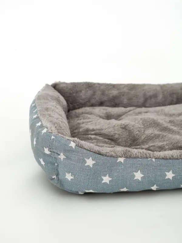 Лежанка для животных &laquo;Звезды&raquo;, 60&times;45&times;15 см, серая