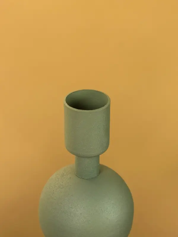 Подсвечник на 1 свечу текстурный  Подсвечник на 1 свечу текстурный "Болотный" с 3 сферами 10х10х25 см