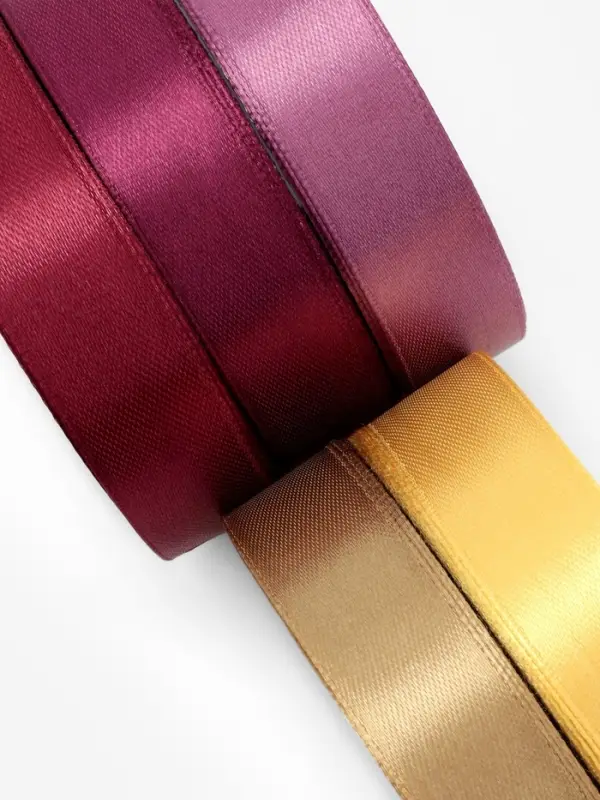 Атласная лента, набор 5 шт. &laquo;Осень&raquo;, 20 мм, 23&plusmn;1 м