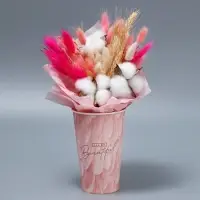 Стакан для цветов влагостойкий &laquo;Перья&raquo;, 400 мл