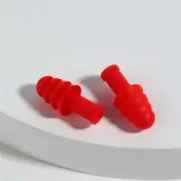 Беруши, 3×1.3 см, в футляре, фасовка 10 шт., силиконовые, МИКС