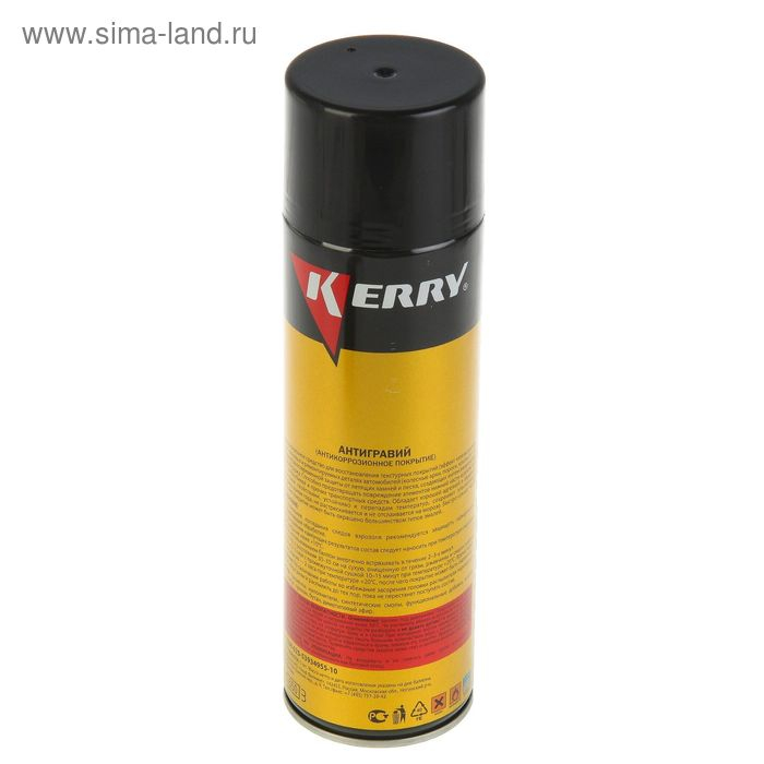 Антигравий Kerry защита от коррозии и сколов с эффектом шагрени, чёрный, 650 мл, аэрозоль