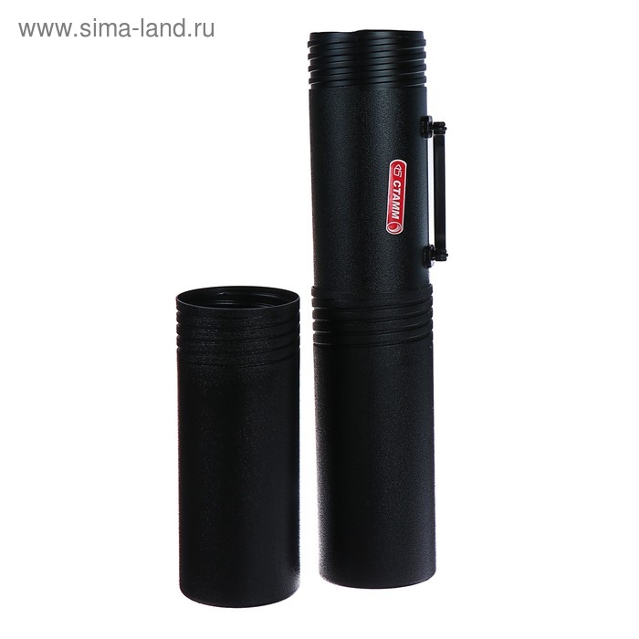 Тубус А1 диаметр 100 мм, длина 650 мм, 3 секции, Стамм, с ручкой, черный Тубус А1 диаметр 100 мм, длина 650 мм, 3 секции, Стамм, с ручкой, черный