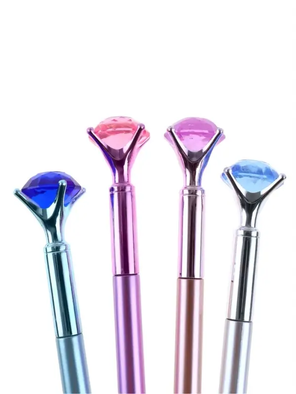 Ручка гелевая - прикол «Кристалл» с рисунком МИКС